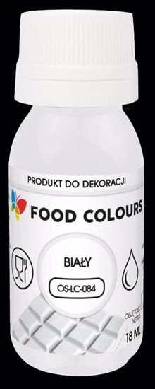 Obrazek BARWNIK DO CZEKOLADY WHITE OS-LC-084 18ML. FOOD COLOURS