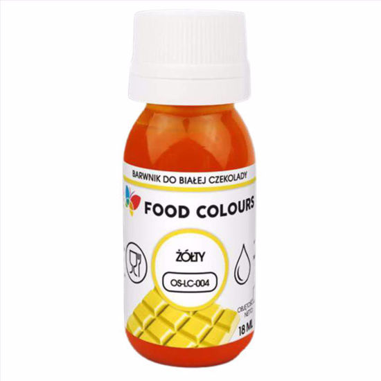 Obrazek BARWNIK W PŁYNIE DO BIAŁEJ CZEKOLADY OS-LC-004 18ML FOOD COLOURS