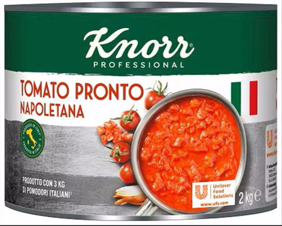Obrazek SOS POMIDOROWY Z KAWAŁKAMI POMIDORÓW I CEBULI TOMATO PRONTO NAPOLETANA 2KG KNORR 62716253