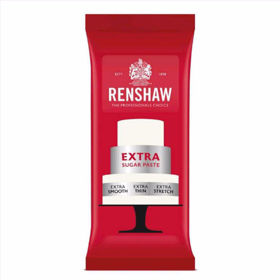 Obrazek MASA CUKROWA RENSHAW EXTRA RÓŻOWA DO POLEWANIA I DEKORACJI BAKELS 250G