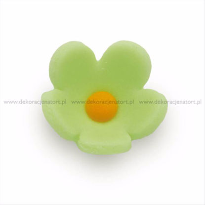 Obrazek DEKORACJA CUKROWA KWIAT NIEZAPOMINAJKA PISTACJOWA 050112 PJ