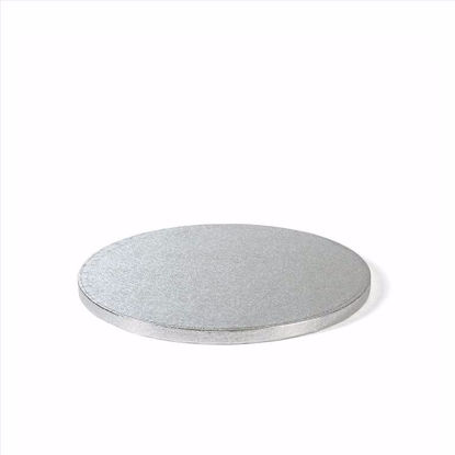 Obrazek PODKŁAD POD TORT ANGIELSKI SREBRNY 20CM x 1,2CM ALFATEC
