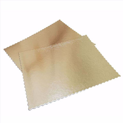 Obrazek PODKŁAD POD TORT ZŁOTY PROSTOKĄTNY 40X60CM ALFATEC