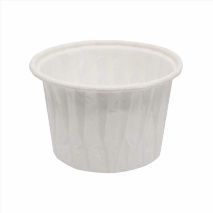 Obrazek PAPILOTKA MUFFINKA BIAŁA CUPCAKE 100szt TUBA 50x40 PAPILART