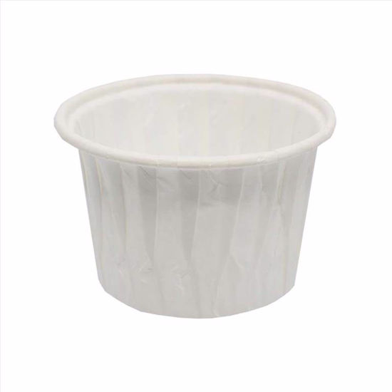Obrazek PAPILOTKA MUFFINKA BIAŁA CUPCAKE 100szt TUBA 50x40 PAPILART