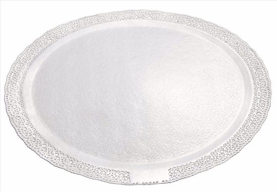 Obrazek PODKŁAD POD TORT BIAŁY ŚR.32/28CM AŻUREK -LEONARDO GALAGO