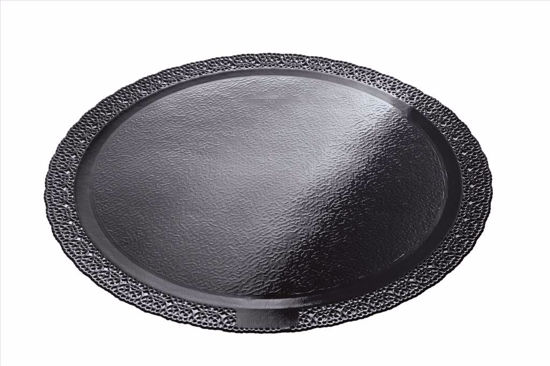 Obrazek PODKŁAD POD TORT CZARNY ŚR.28/24CM AZUREK - LEONARDO GALAGO