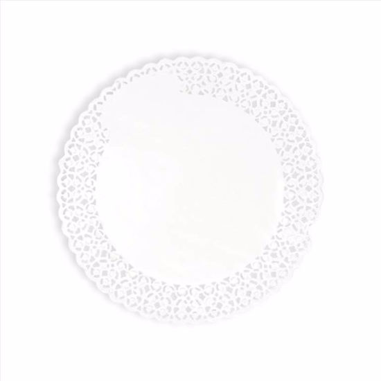 Obrazek SERWETKI AŻUROWE BIAŁE 30CM  OP.100SZT.PAPILART