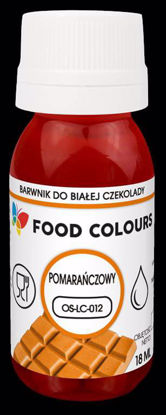 Obrazek BARWNIK DO CZEKOLADY POMARAŃCZOWY OS-LC-012 18ML FOOD COLOURS