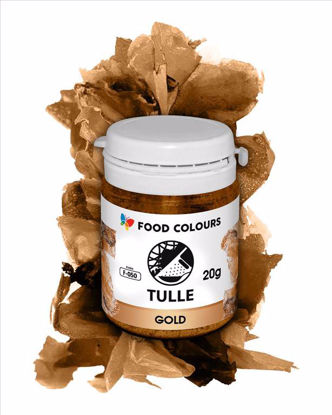 Obrazek TIUL W PROSZKU GOLD 20G. F-050 FOOD COLOURS