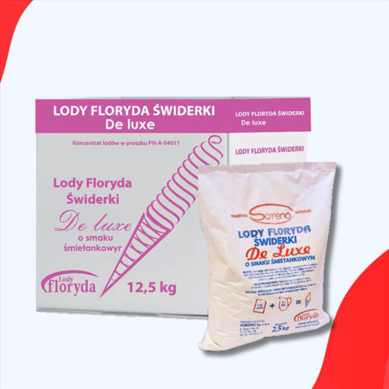 Obrazek LODY ŚMIETANKOWE ŚWIDERKI DELUX OP. 2,5KG SORENO MIESZANKA DO LODÓW