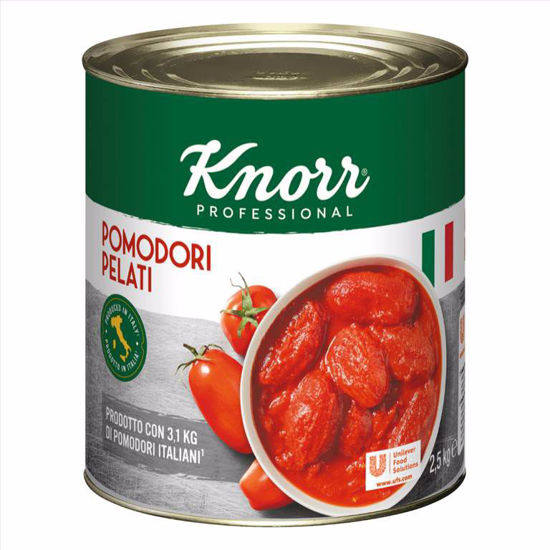 Obrazek POMIDORY CAŁE BEZ SKÓRKI PELATI 2,5KG KNORR 68613231